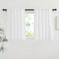 NICETOWN White Semi Sheer Kitchen Curtains 24 inch Length, Rod Pocket & Back by NICETOWN