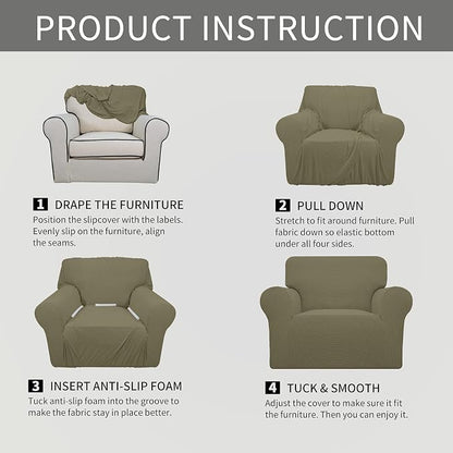 Easy-Going Stretch Oversized Chair Slipcover - Image 6