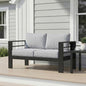 Wisteria Lane Metal Patio Furniture Sofa, All-Weather Outdoor Couch by WisteriaLane