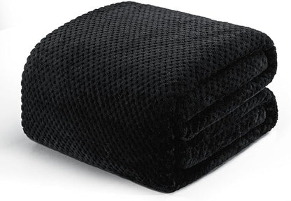 Exclusivo Mezcla Soft Waffle Fleece Bed Blanket Queen Size, Cozy Flannel by ExclusivoMezcla