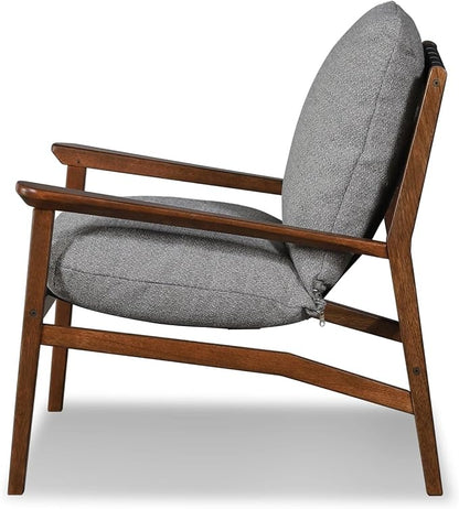 Grain Wood Furniture Solid Wood Mid Century Lounge Chair - Image 7