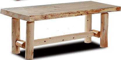Live Edge Log Rustic Coffee Table by RusticSouthernLogwerks