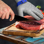 Schwer ANSI A9 Cut Resistant Glove, Food Grade Stainless Steel wire Mesh Metal Gloves, Knife Cutting Gloves for kitchen Mandoline Slicing Butcher Meat Cutting Oyster Shucking Fish Fillet（S, 1 PCS）