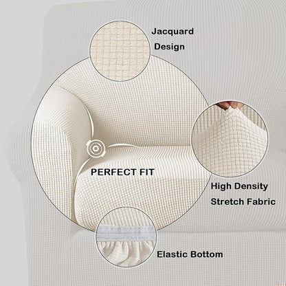 Turquoize 2 Piece Chair Covers Armchair Covers - Image 3