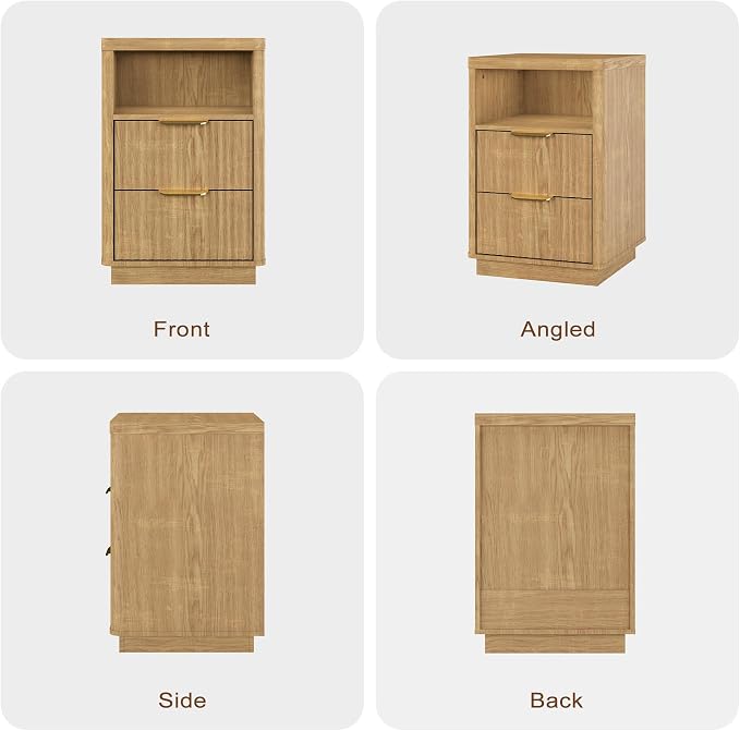 3-Piece Fluted Living Room Set Includes 2 Fluted Night Stand - Image 7