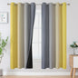 Grey and Yellow Ombre Blackout Curtains by ESTELARTEXTILER