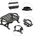 Sumnacon Tea Warmer Cast Iron Tea Pot Warmer with Tealight Candle Holder Sturdy Functional Teapot Warmer Stand for Office Party or Desk RetroTea Pot Heater for Heating Milk,Tea,Coffee,Food