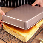2 Pack 11 Inch Baking Sheet Pans, Deep Size Baking Pan Nonstick Cookie Sheet Brownie Cake Pan Bread Pan Toaster Oven Tray Bakeware, 11x9x2 Inches, Easy Clean & Food Safe (11 x 9 x 2")