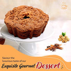 Traditional Cinnamon Walnut Coffee Cake - Cinnamon Streusel and Chopped Walnuts Toppings - Delicious Recipe of Coffee Cakes for Special Occasions (Three Cakes (1.75 Pound))