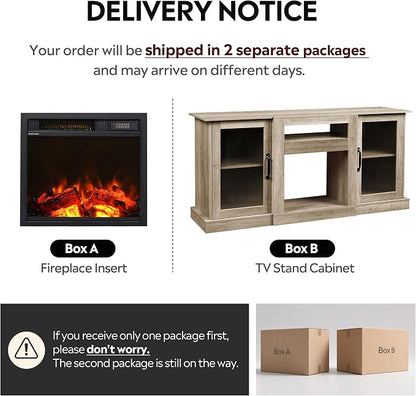 WLIVE Fireplace TV Stand for 65" TV, Entertainment Center - Image 6