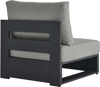 Modway Tahoe Aluminum Armless Patio Gray Modular Weather-Resistant - Image 5