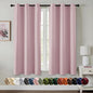 MIULEE Blackout Curtains for Bedroom 2 Panels 40 x 45 Inch Long Blush Pink | by MIULEE