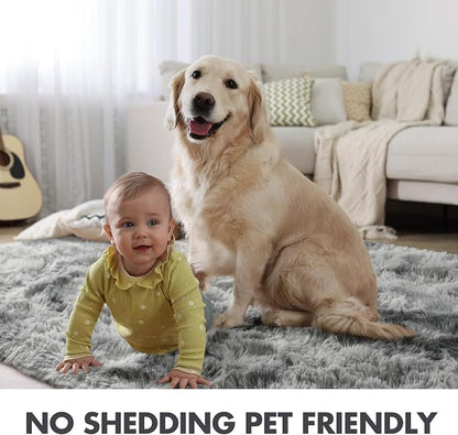 10x14 Ft Extra Large Shag Rugs for Living Room, Ultra Soft Fluffy Furry Area - Image 4
