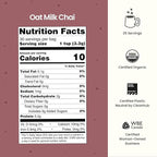 Blume Oat Milk Chai Latte - Organic Chai Source from India - Super Latte with Milk Thistle, Fennel and Ginger Root - Sugar-Free, Gluten-Free and Vegan - 30 Servings