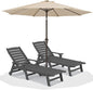 SERWALL Patio Chaise Lounge Chair Set of 2 by SERWALL