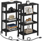 TUTOTAK Narrow Side Table with Charging Station, Small End Table with USB Ports by ChoosetutotakFurnitureBuildYourCozyHome
