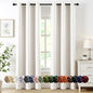 MIULEE Blackout Curtains for Bedroom 2 Panels 40 x 80 Inch Long Ivory | Thermal by MIULEE