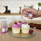 Bakell - Deep Pink Tinker Dust Edible Glitter (4g, 1x Mini Spray Pump) Food, Desserts, and Beverages!