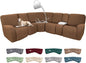 100% Waterproof Sectional Recliner Couch Covers by ROFASVCO