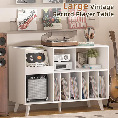LELELINKY Large 48'' Record Player Stand - Image 8