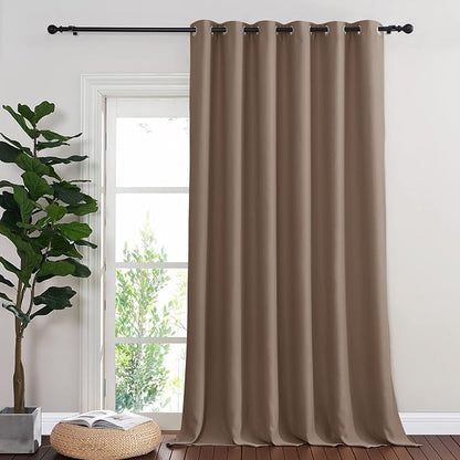 NICETOWN Room Divider Curtain 132 Inches Long, Wide Blackout Sliding Door by NICETOWN