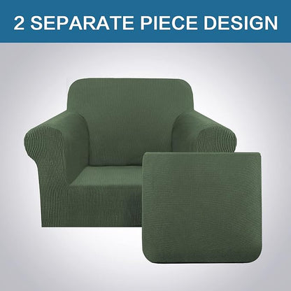 H.VERSAILTEX 2-Pieces Armchair Cover Chair Slipcovers - Image 3