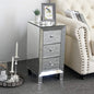 Mirrored End Table Modern Small Sofa Corner Table by HEPMIMZHU