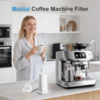 Water Filter for Breville Barista Touch Espresso Machine BES880, Barista Pro BES878, Oracle Touch BES990, Oracle BES980 & Dual Boiler BES920 Bambino ClaroSwiss Sage, BES008WHT0NUC1 (6 Pcs)
