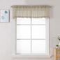 Chyhomenyc Taupe Sheer Valance for Windows, 2 Pack | Light Filtering Voile Soft by Chyhomenyc
