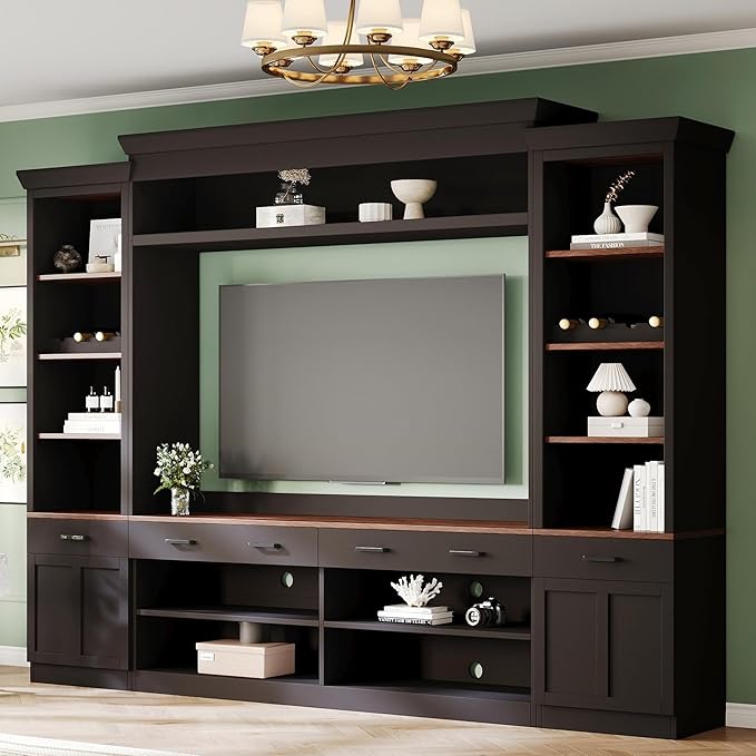Merax Minimalist Entertainment Wall Unit Set by Merax