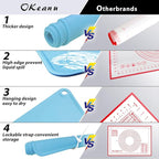 24"X16" Silicone Baking Mat Extra Large Non-stick Pastry Mat with High Edge, Dough Rolling Board for Pastry, Macarons, Pies, Bread, Cookies, Pizza, Fondant, Pasta, Food Grade Silicone Baking Supplies