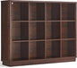 Joaxswe 12 Cube Storage Organizer, Wood Floor Standing 3-Tier Cubby Bookcase by Joaxswe