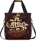 Funny Coffee Coffee Maker Carring Bag Coffee Cafe Travel Carrying Storage Tote Bag Compatible with Keurig K-Mini or K-Mini Plus Portable Single Serve Coffee Brewer Case with Pockets for K-cup Pods