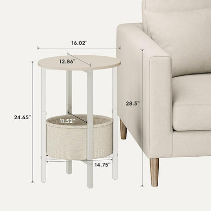 Vagusicc Side Table, Round End Table - Image 3