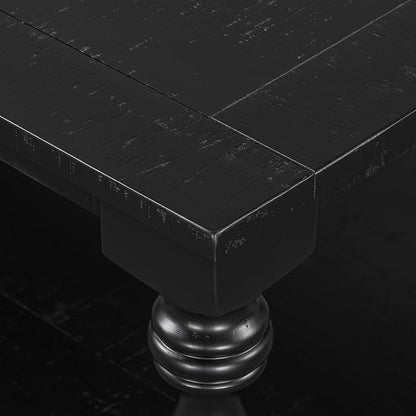 Merax Vintage Coffee Table Featuring Artistic Vase Column Legs and Luxurious - Image 5