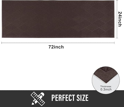 Sturdy Front Door Mat, Absorbent Muddy Dirt Resist Welcome Door Mats Outdoor - Image 2