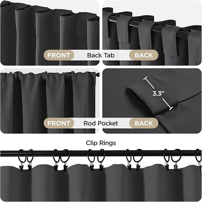 Joydeco 90 Inch Blackout Curtains - Image 3