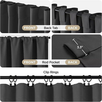 Joydeco 72 Inch Blackout Curtains - Image 5