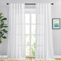 NICETOWN White Semi Sheer Curtains 102 inches Long by NICETOWN