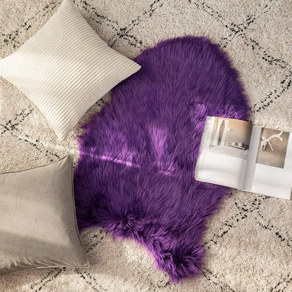 MIULEE Fluffy Area Rug 2x3 ft Faux Fur Sheepskin Rug - Image 7