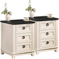 Joaxswe Farmhouse Night Stand Set of 2, Dresser by Joaxswe
