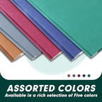 Two Pocket Folders, PANDRI 100 Pack Two Pocket Folders with Prongs, 2 Pocket 3 Prong Folders Designed for Office and Classroom, Letter Size Assorted 5 Colors