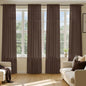 MIULEE Chocolate Sheer Curtains 84 Inches Long 4 Panels 42 x 84 Inches | Light by MIULEE