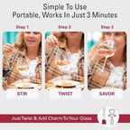 PureWine Wine Wands Purifier, 30 Wine Filters Remover Histamines Sulfite - May Reduce and Alleviate Wine Allergies & Sensitivities - Restores Taste, Perfect Wine Pour, Gifting, Holiday (30 Pack)