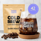 Birch Glen Roasters Cold Brew Coffee Bags - 12 Pack of Coarse Ground Coffee Filter Pitcher Packs for Easy Brewing - 100% Arabica - Yields 6 Pitchers - French Toast Flavor