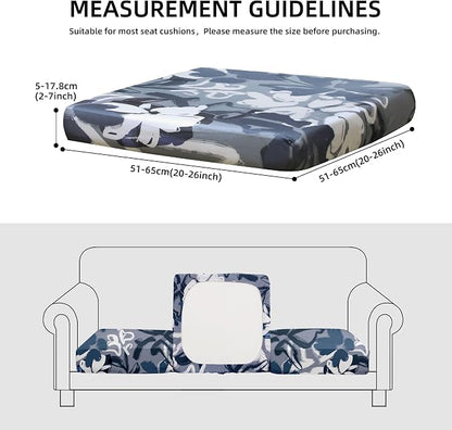 8Pcs Outdoor Cushion Covers, Elastic Patio Cushion Covers | Washable, - Image 2