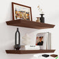 Fun Memories Floating Shelves 24 Inch Long, 9.3 Inch Deep Classic Crown Molding by FunMemories