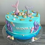 MEMOVAN Marine Theme Silicone Fondant Mold 4pcs Under the Sea Cake Mold Hippocampus Seaweed Sea Fish Crab Coral Conch Sea Shell Silicone Chocolate Mold for DIY Ocean Theme Cake Cookie Chocolate Candy