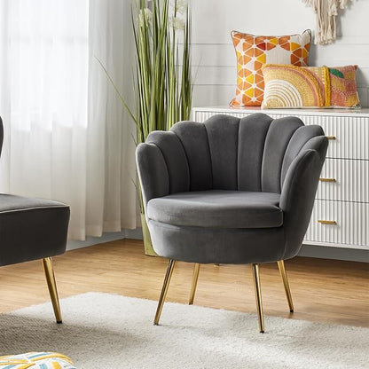 HULALA HOME Modern Velvet Accent Chair by HULALAHOME