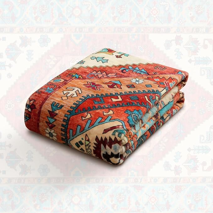 SERISSA 5ft Washable Non Slip Round Boho Area Rug - Image 7